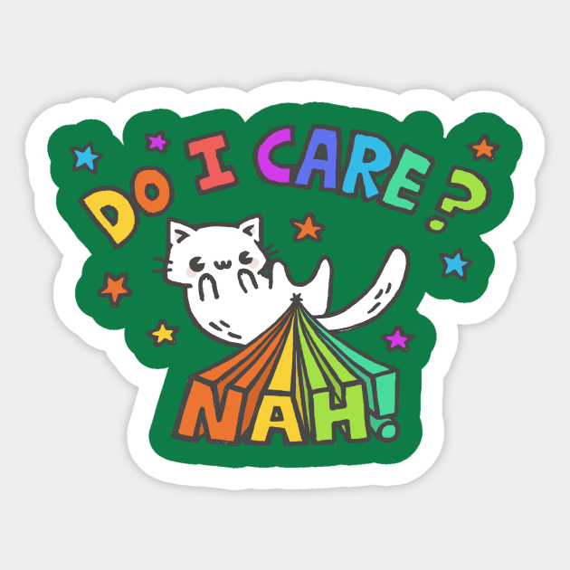 Do I care? Sticker by Walmazan